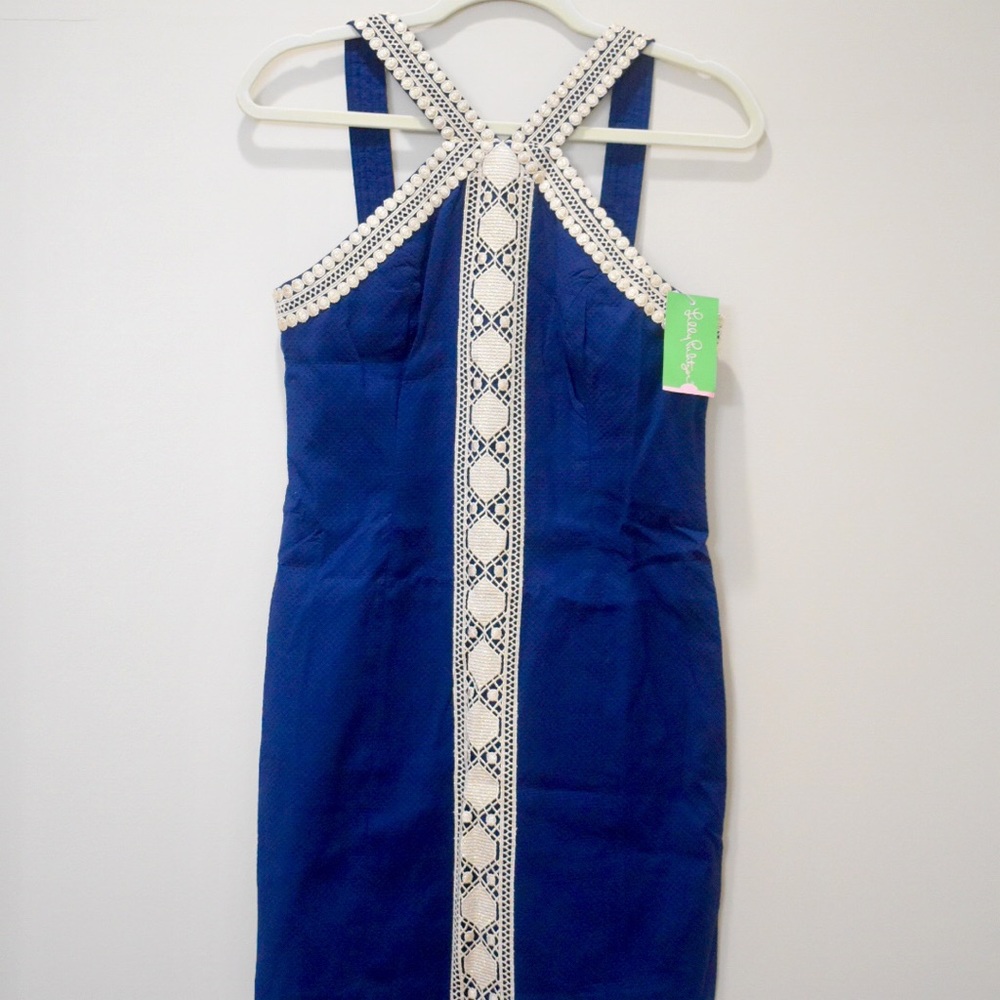 Lilly Pulitzer True Navy Vena Shift NWT